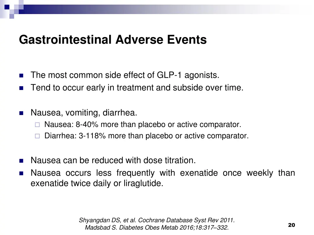 gastrointestinal adverse events