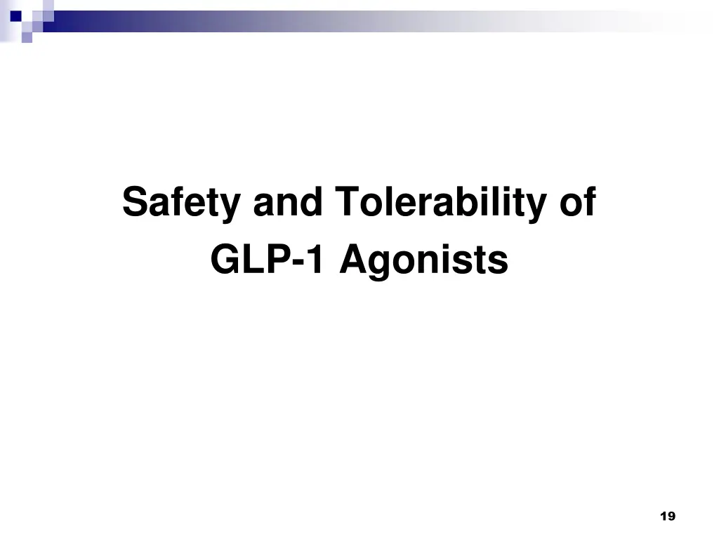 safety and tolerability of glp 1 agonists