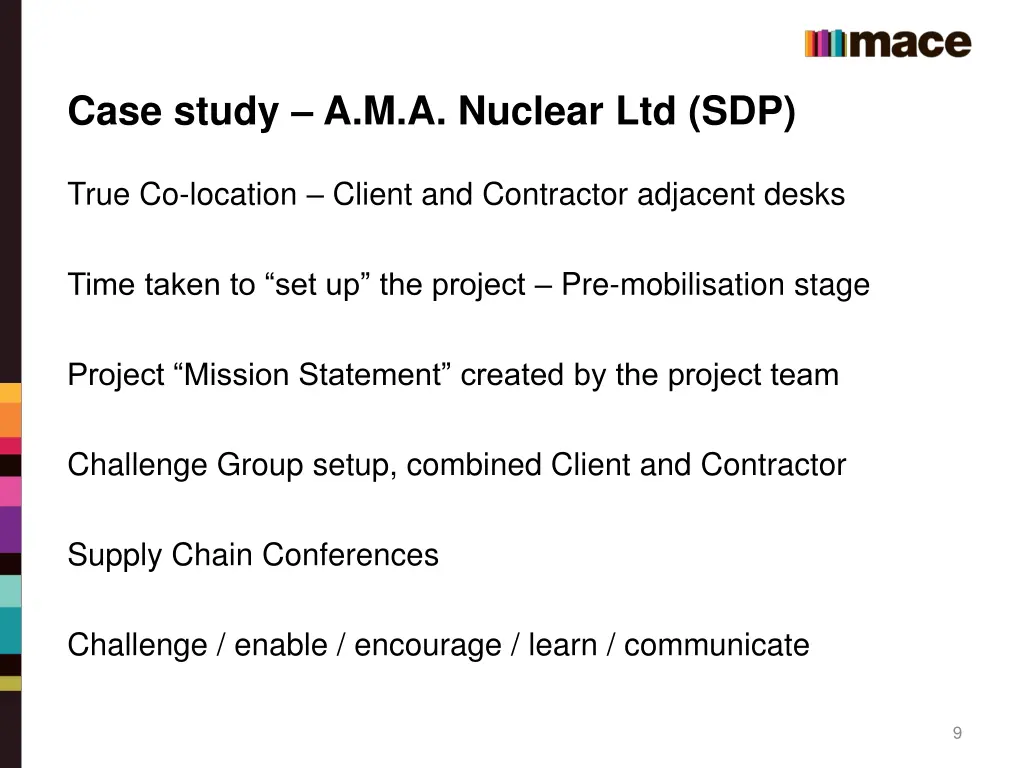 case study a m a nuclear ltd sdp 1