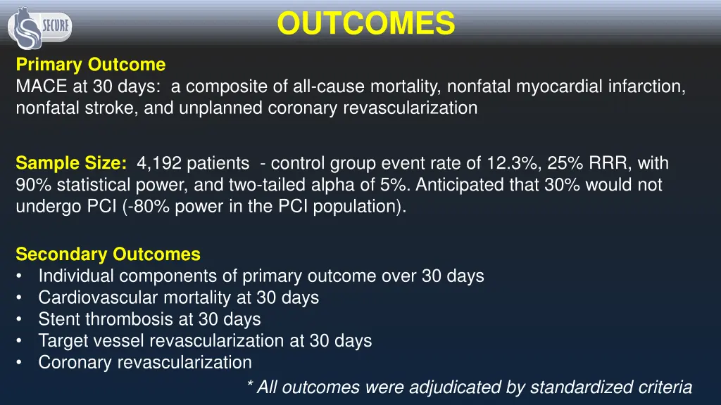 outcomes