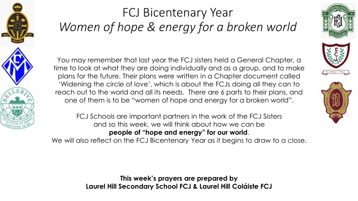 fcj bicentenary year