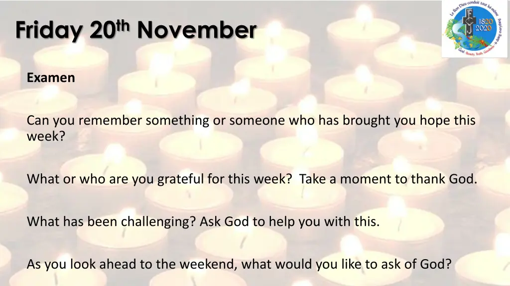 friday 20 th november 2
