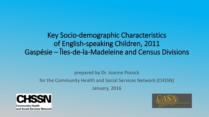 key socio key socio demographic characteristics