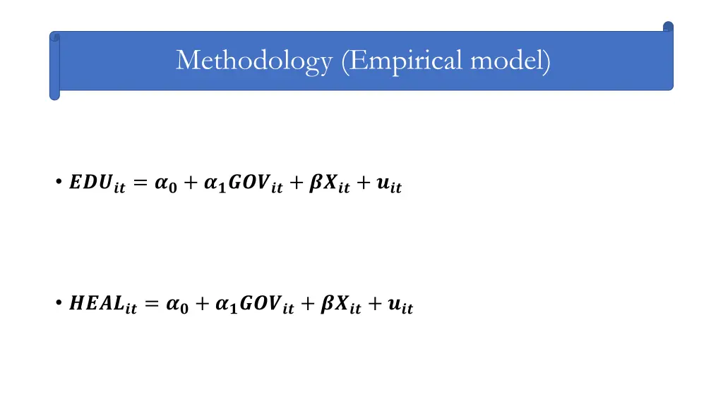 methodology empirical model