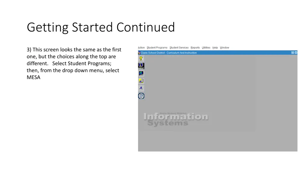 getting started continued