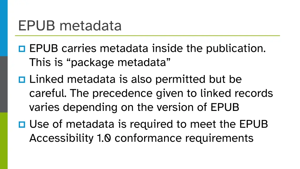 epub metadata