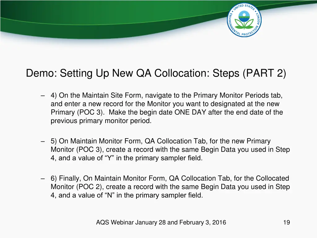 demo setting up new qa collocation steps part 2