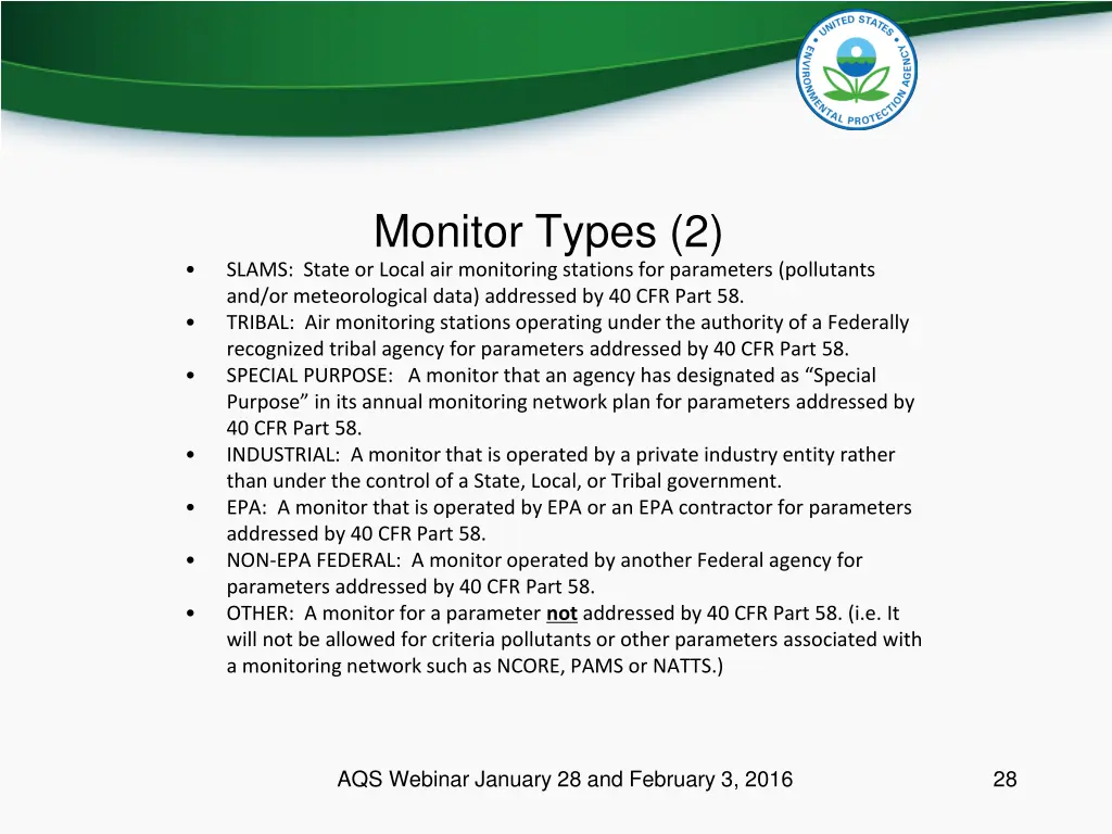 monitor types 2 slams state or local