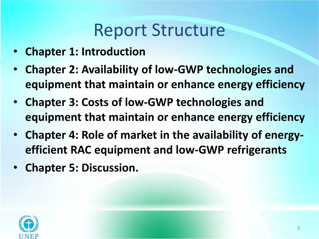 report structure