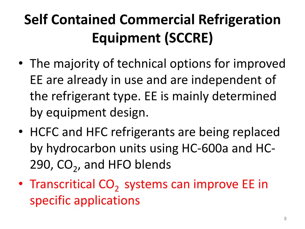 self contained commercial refrigeration equipment