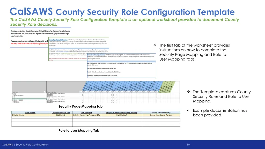 calsaws county security role configuration