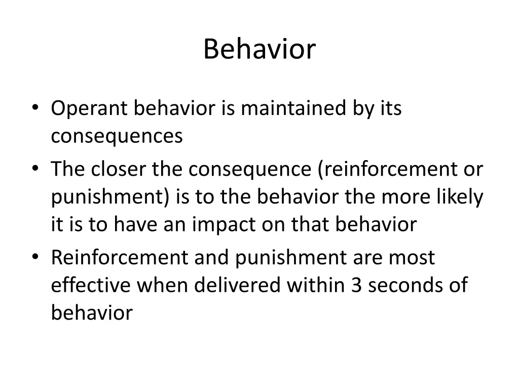 behavior 1