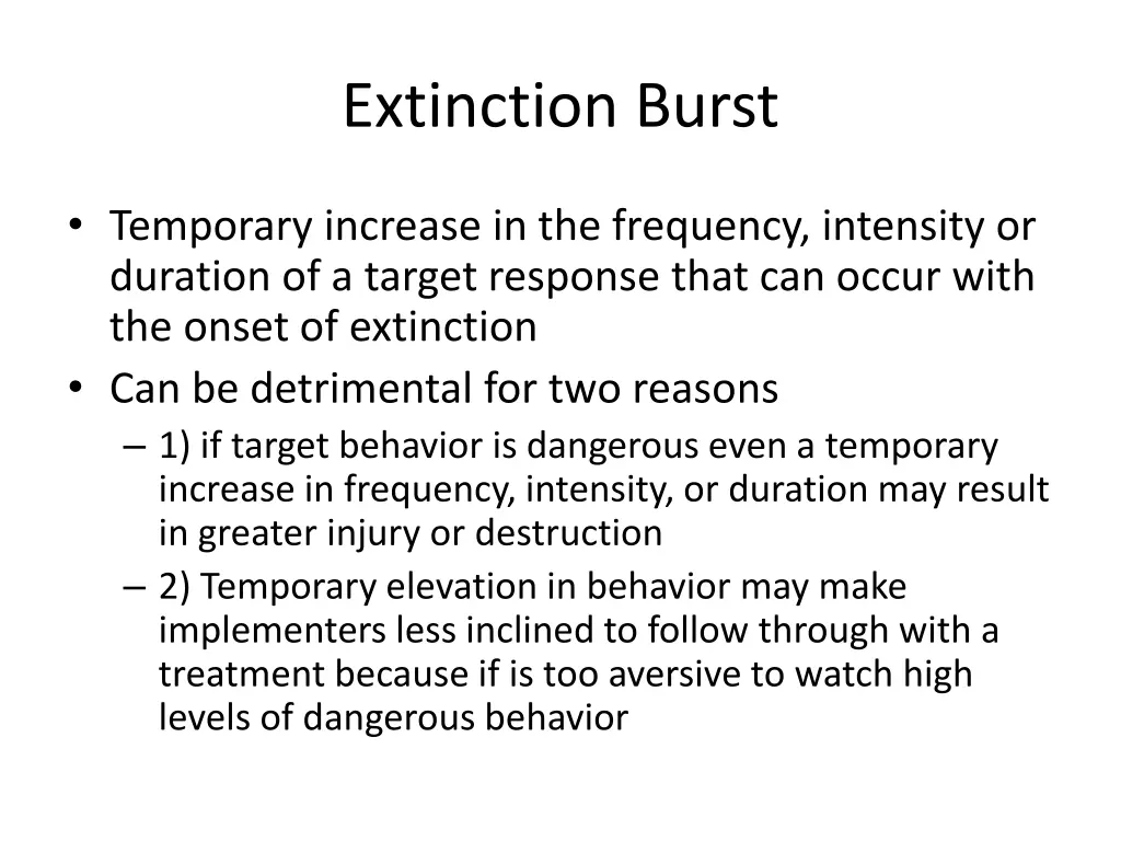 extinction burst