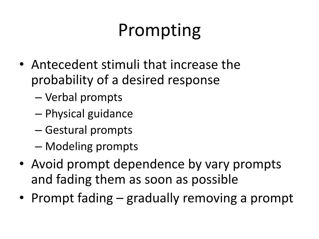 prompting