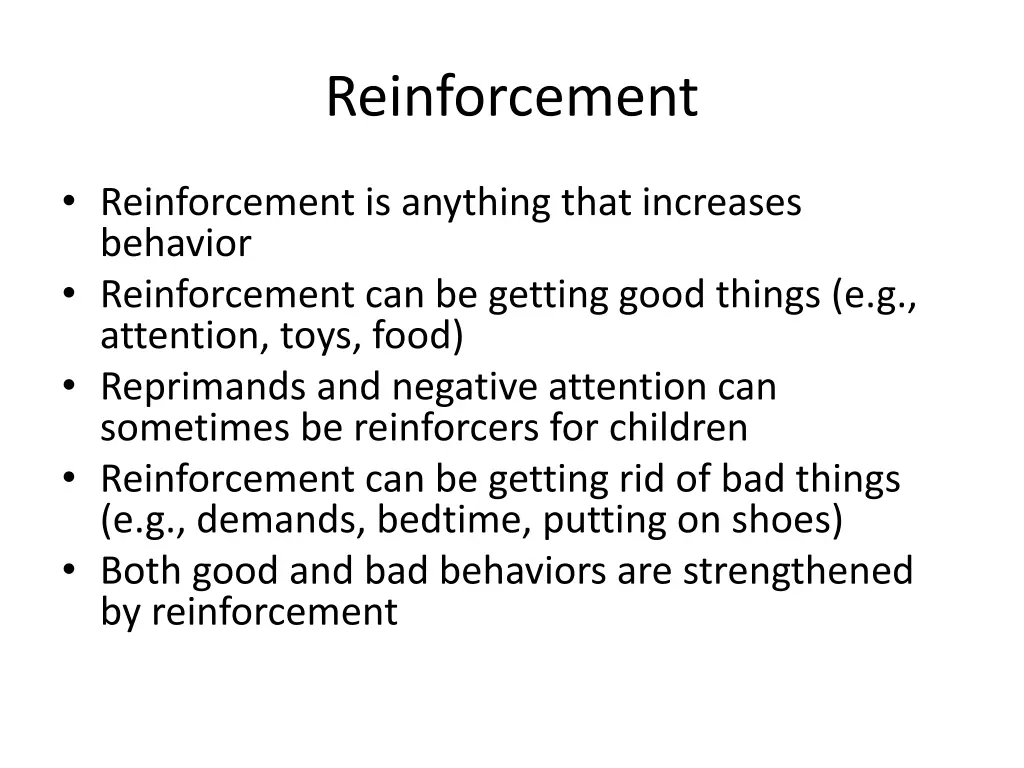 reinforcement