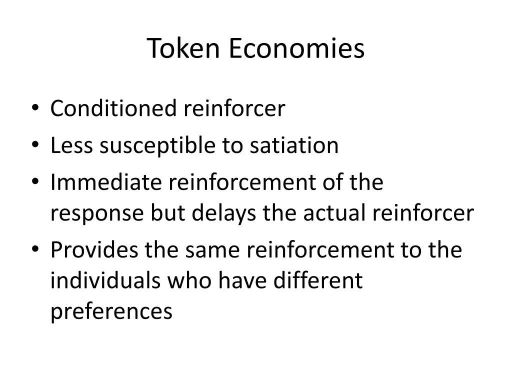 token economies