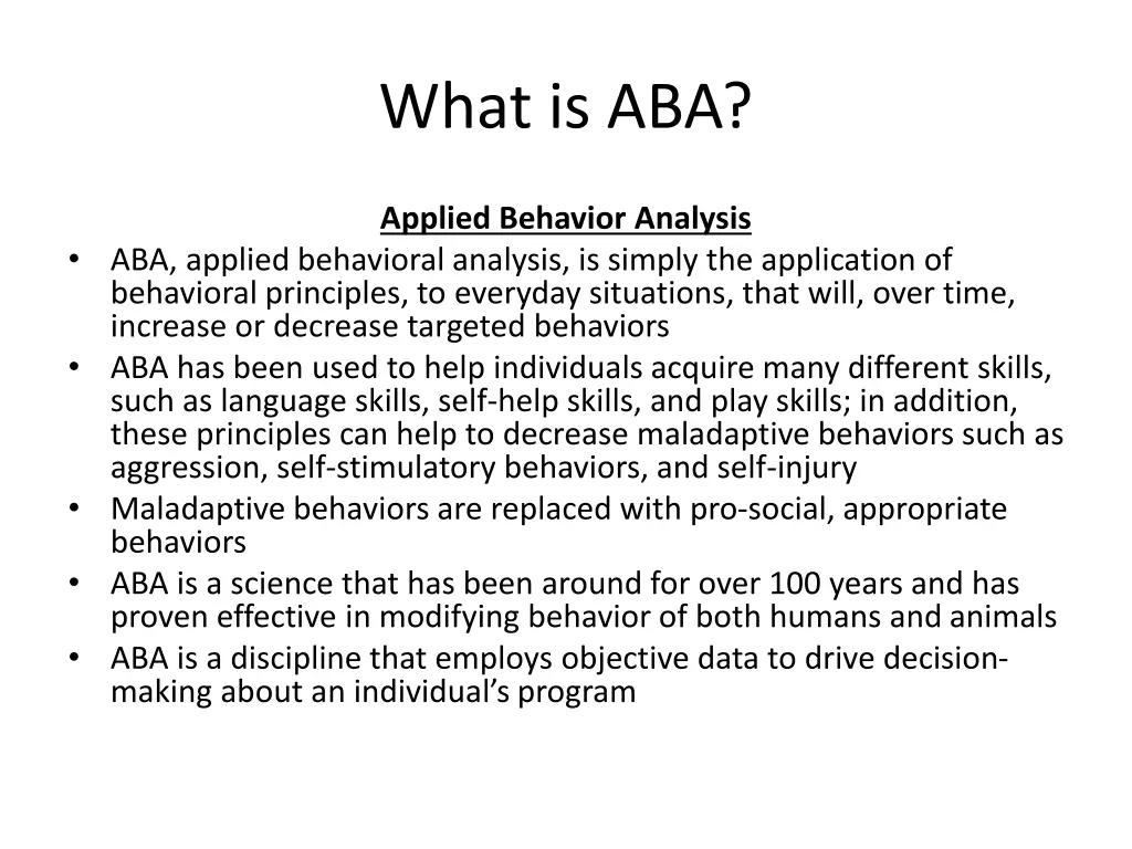 what is aba
