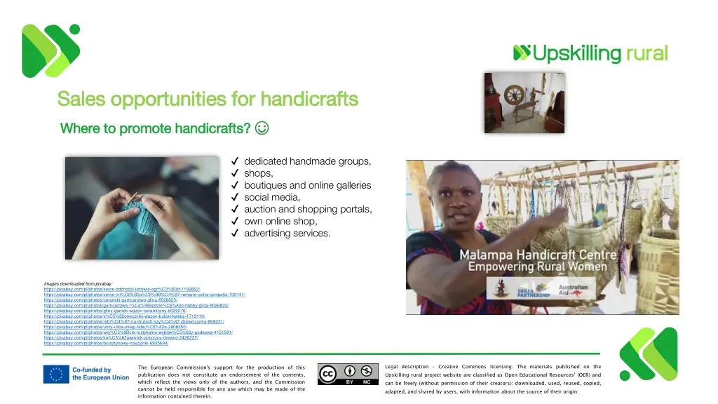 sales opportunities for handicrafts sales