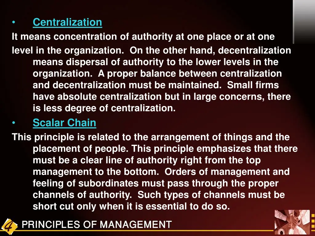 centralization