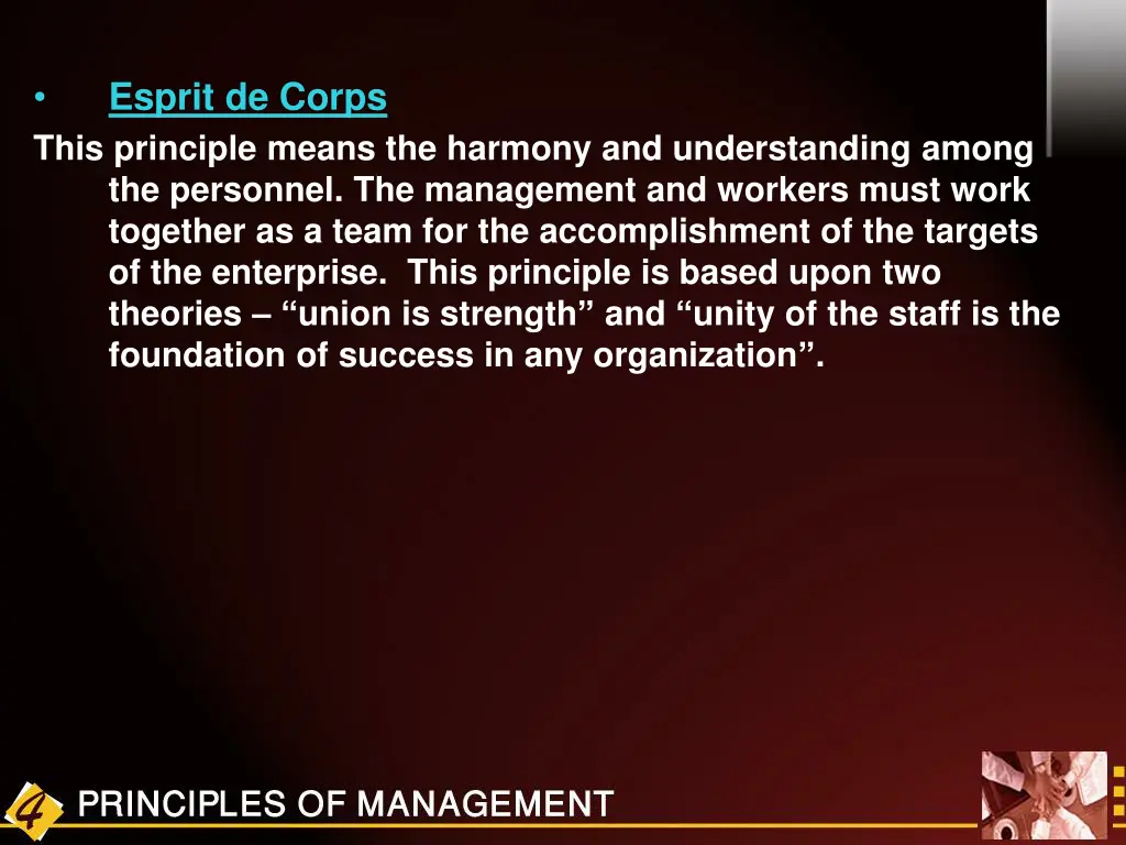 esprit de corps
