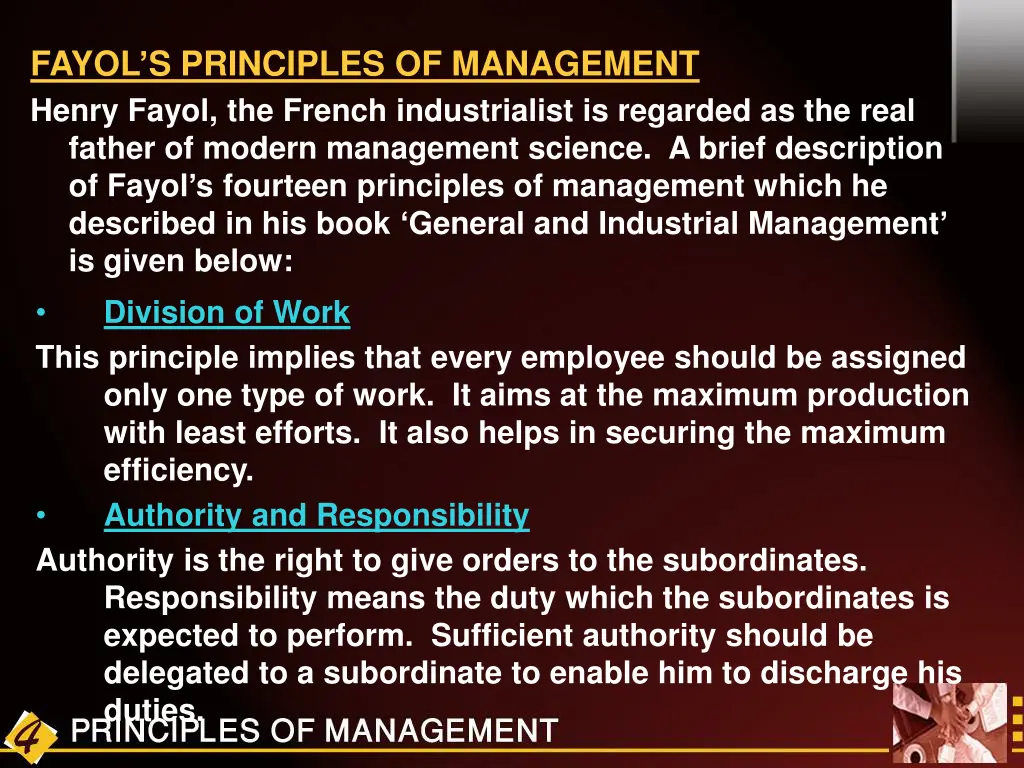 fayol s principles of management henry fayol