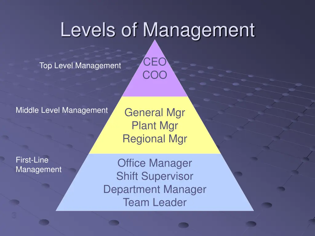 levels of management