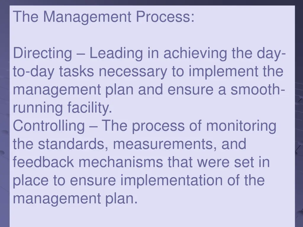 the management process 1