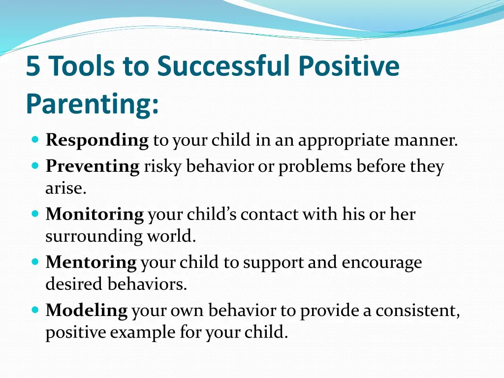 5 tools to successful positive parenting