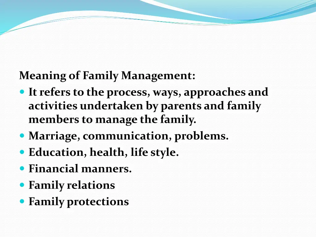 meaning of family management it refers