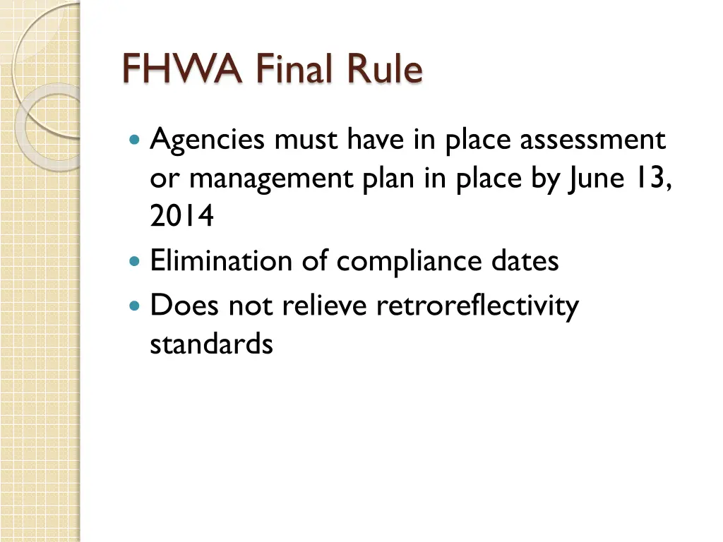 fhwa final rule