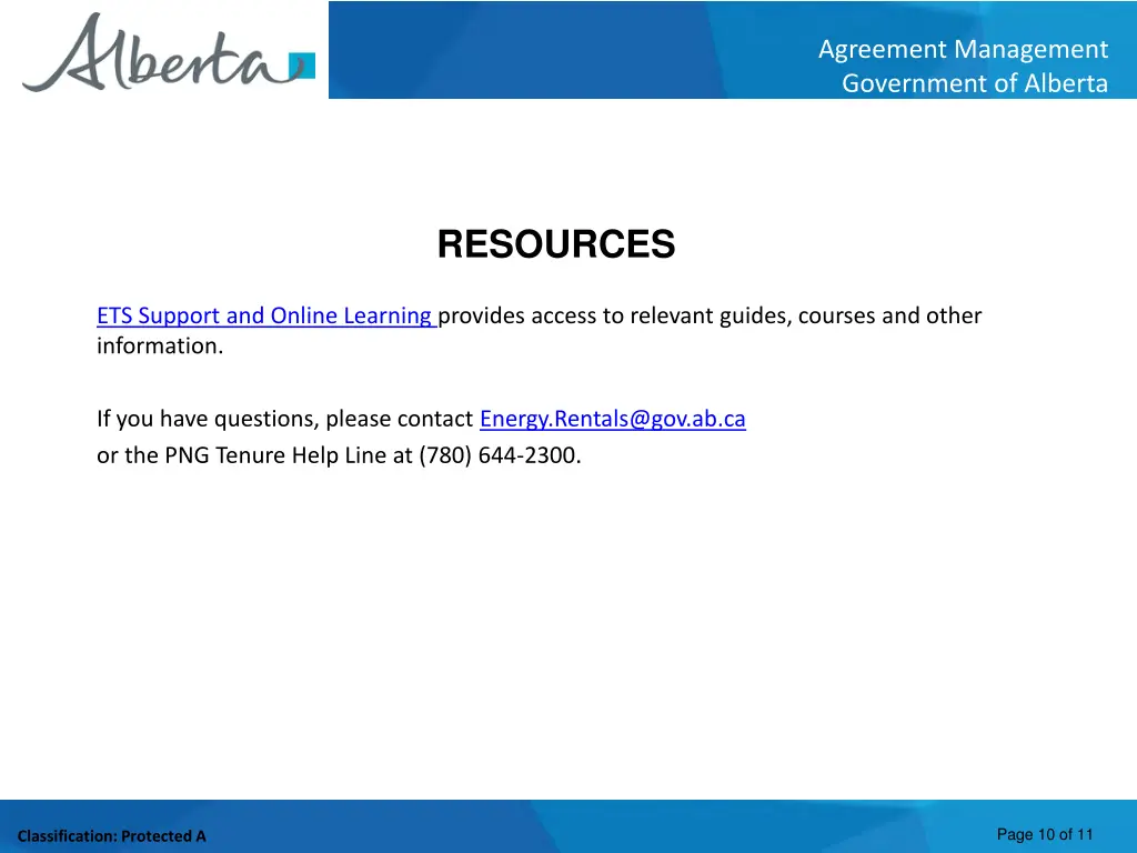 agreement management government of alberta 9