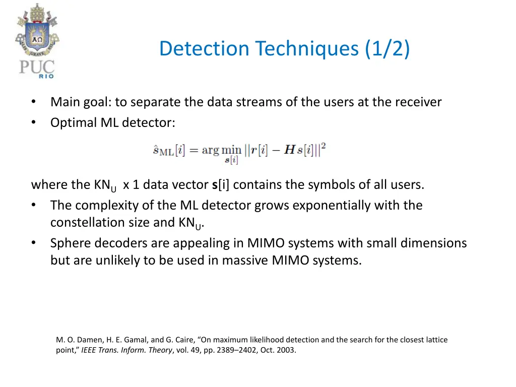detection techniques 1 2