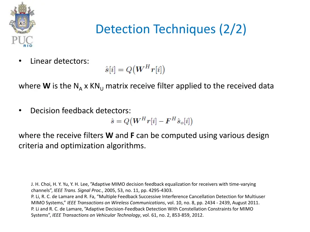 detection techniques 2 2