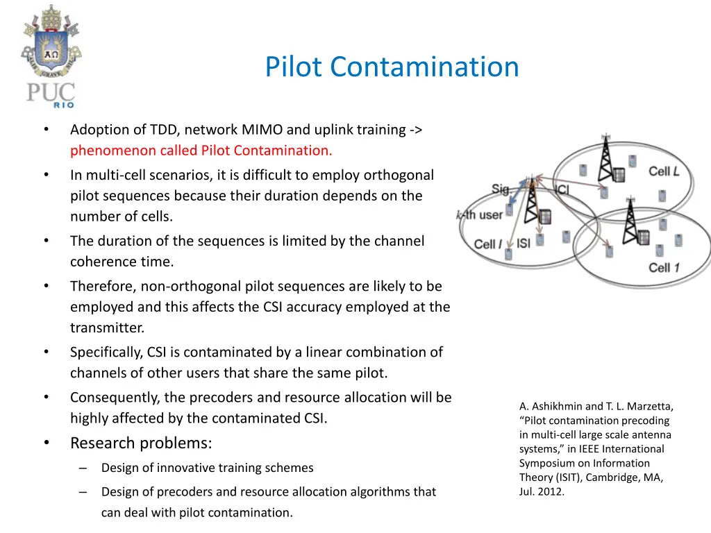 pilot contamination