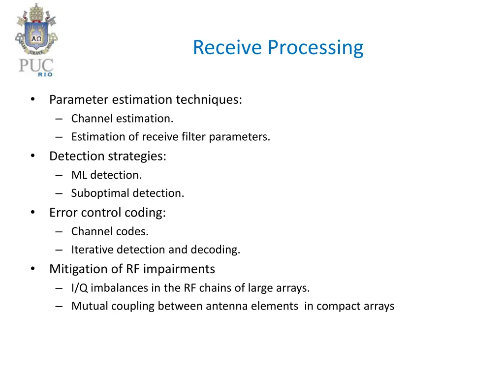 receive processing
