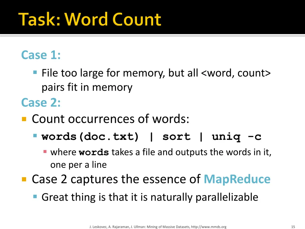 case 1 file too large for memory but all word