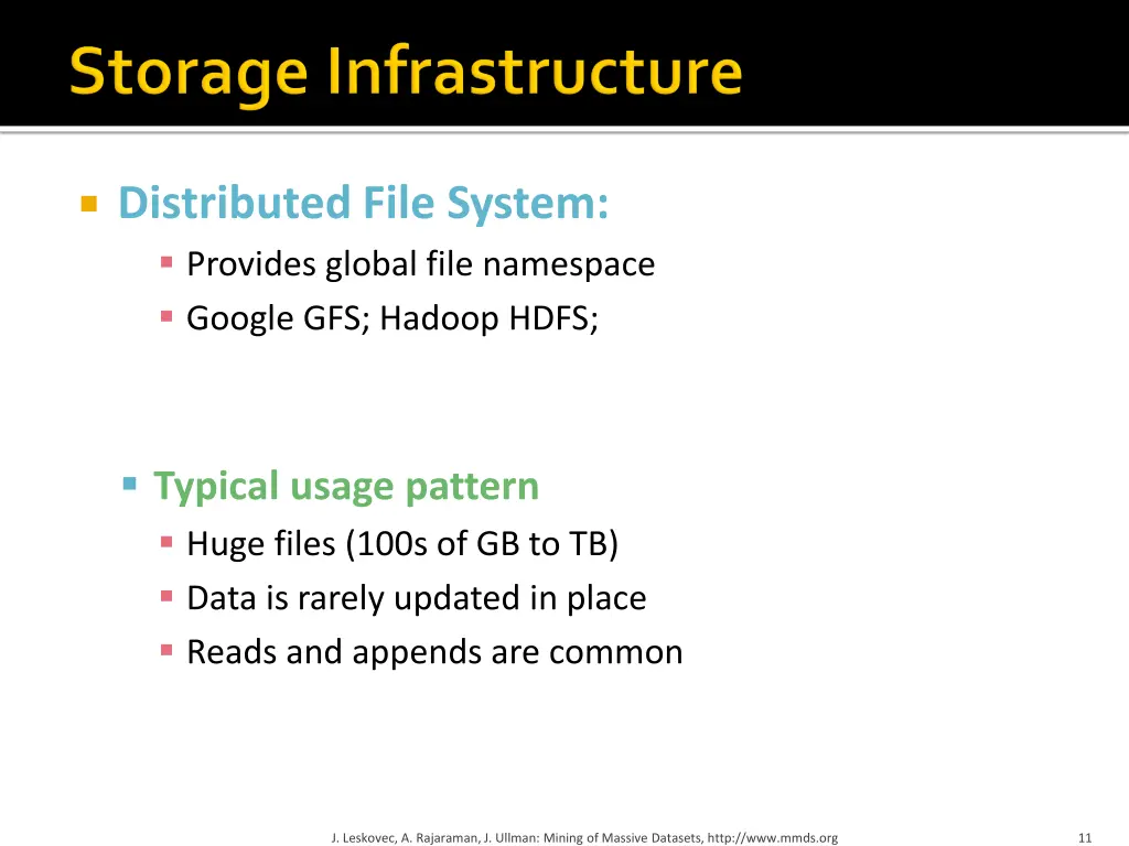 distributed file system provides global file