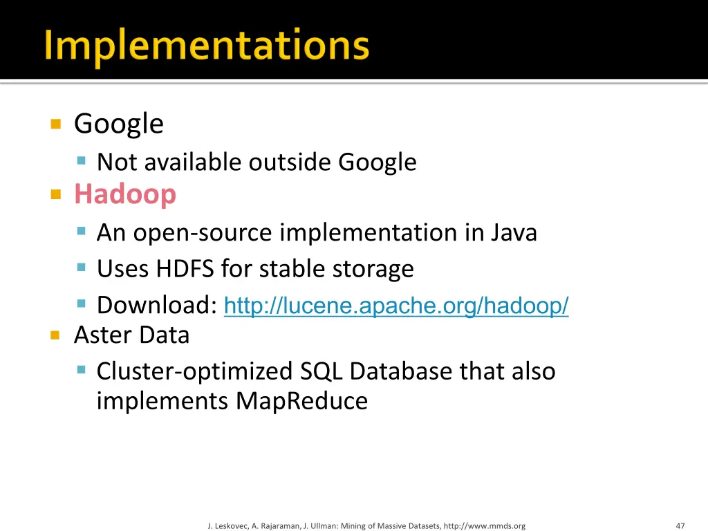 google not available outside google hadoop