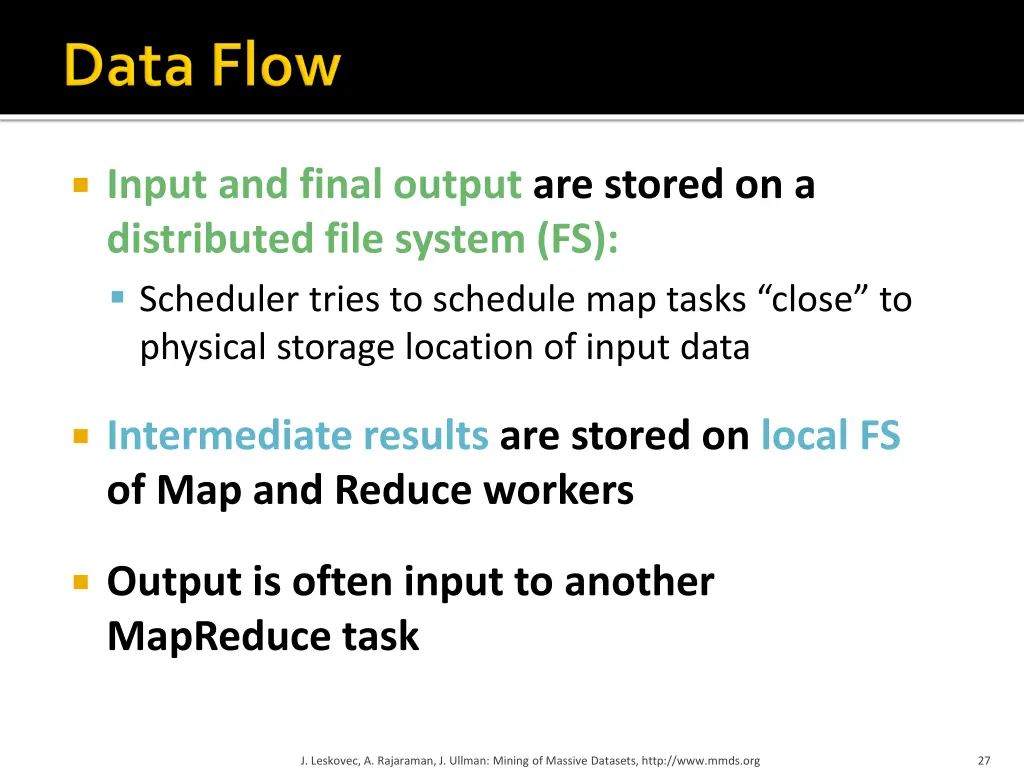 input and final output are stored