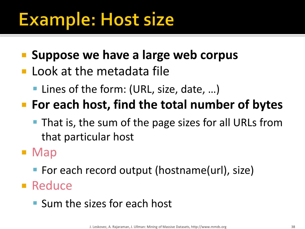 suppose we have a large web corpus look