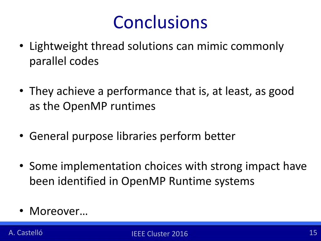 conclusions