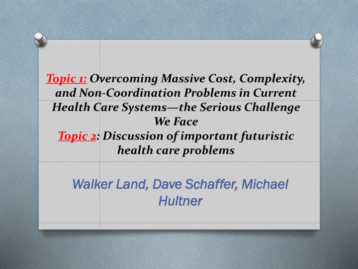 topic 1 overcoming massive cost complexity
