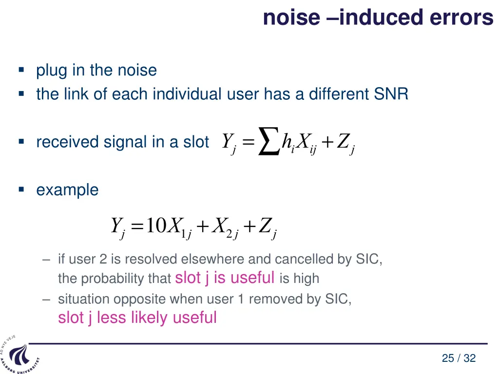 noise induced errors