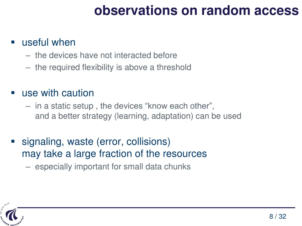 observations on random access