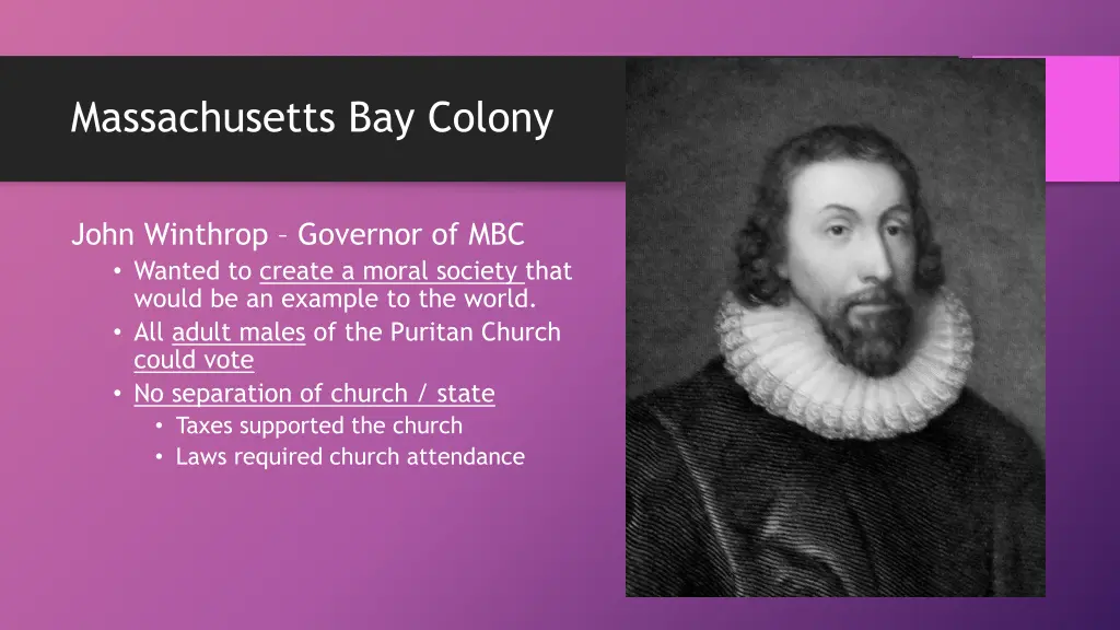 image lithograph of john winthrop made by anthony