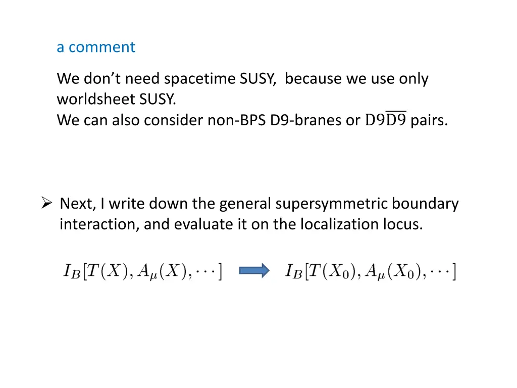 a comment