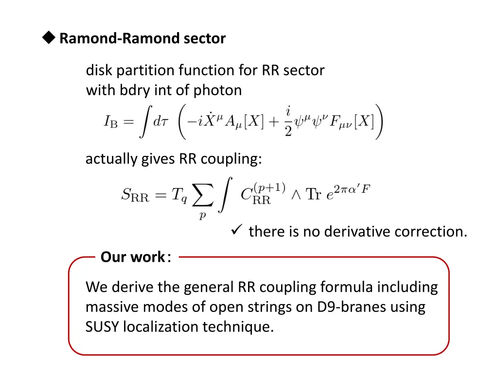 ramond ramond sector