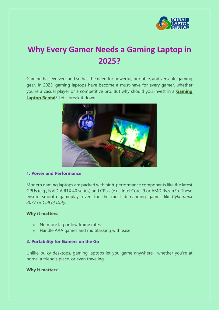 why every gamer needs a gaming laptop in 2025