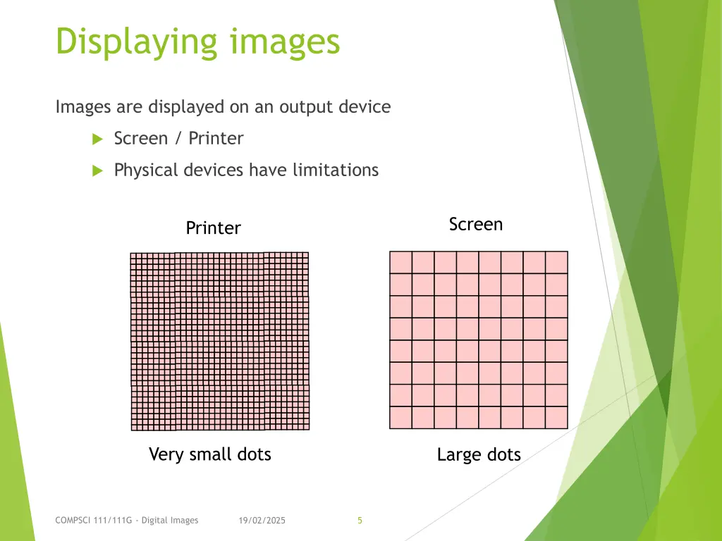 displaying images