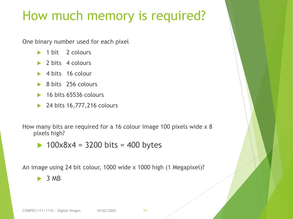 how much memory is required